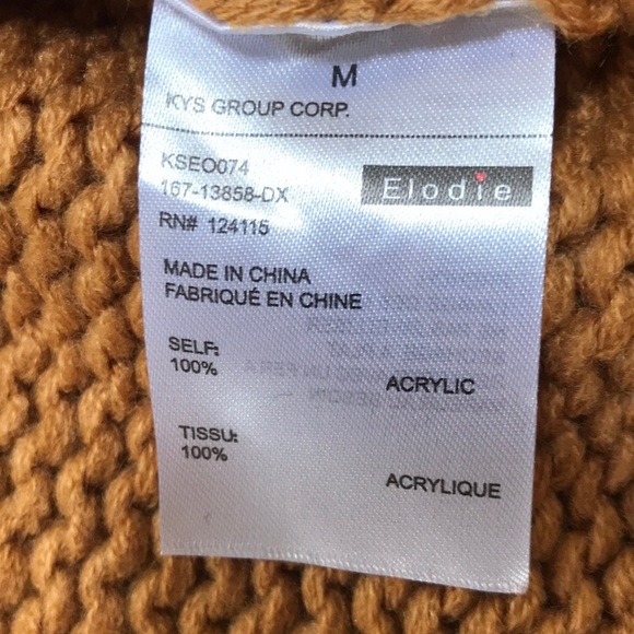 NEW! Elodie Medium grey combo knit crew sweater - Picture 6 of 8